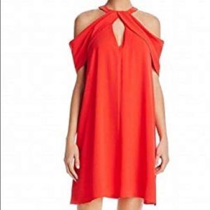 BCBG medium pink/red off the shoulder dress